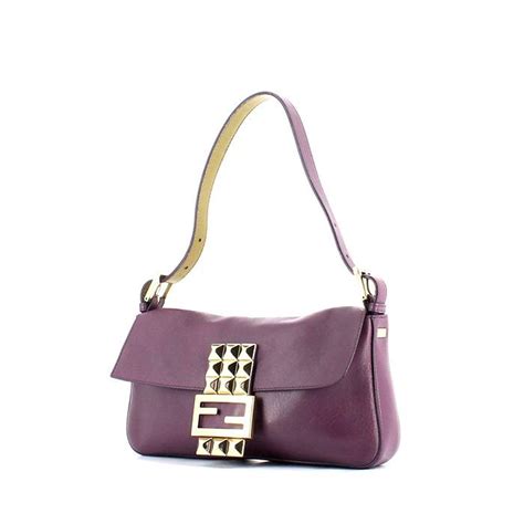 borsa fendi con pietra viola|Baguette .